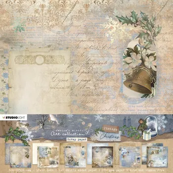 Volný čas Scrapbooková sada Studio Light "Vintage Christmas", 30,5x30,5 cm, 12 l.