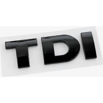 Znak automobilu Nápis na kapotu TDI black velké
