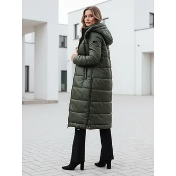 Dámská bunda Dámská přechodná bunda ORVITA prošívaná s kapucí zelená FashionStreet TY5025 L