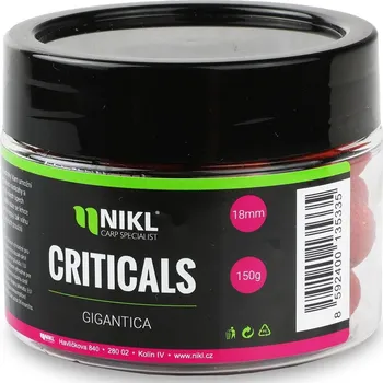 Boilies Nikl Boilie Criticals Gigantica 150g Hmotnost: 150g, Průměr: 24mm