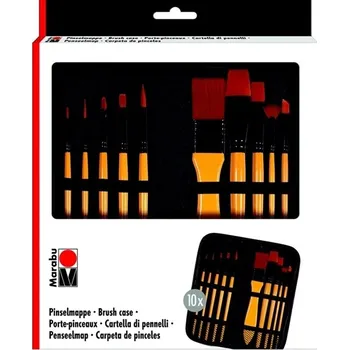 Marabu univerzální pouzdro + 10ks štětců