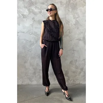 Dámský overall Dámský overal PINKO NATALEE 106569A373M28 hnědý Velikost: 38