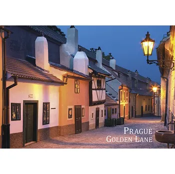 Dekorativní magnet Magnet Zlatá ulička při západu slunce