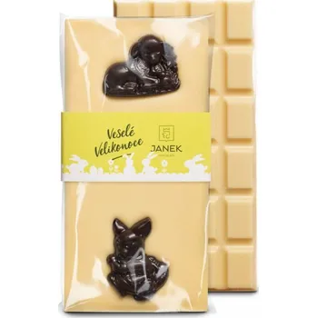 Čokoláda JANEK Bílá velikonoční čokoláda s postavičkami 100 g
