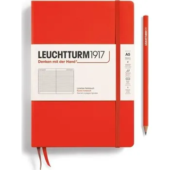 Blok Leuchtturm1917 Zápisník Lobster Medium A5 linkovaný