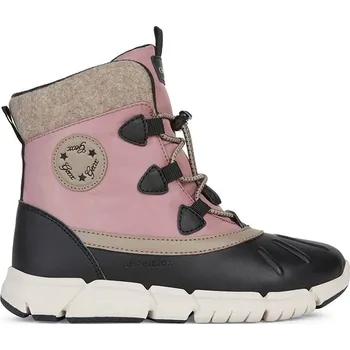 Dívčí kozačky Geox Schwarz/ Rosa/ Beige 6689670 28
