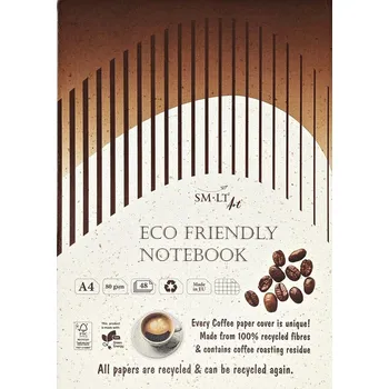 Výtvarný papír SMLT Art Sešit ECO Coffee paper A4 - 48 listů