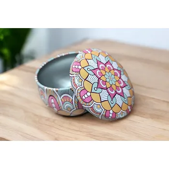 Dóza na potraviny Dekorativní kovová dóza pastelová