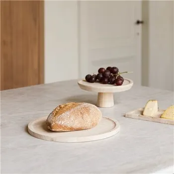 Podnos na dort z mangového dřeva malý