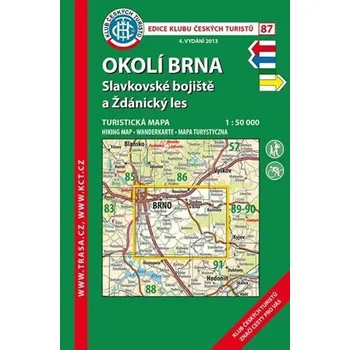 Okolí Brna, Slavkovsko /KČT 87 1:50T Turistická mapa