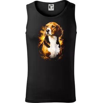 Pánské termoprádlo Obrázek polotón Bígl - Tílko pánské Core - XL ( Černá )