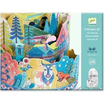 omalovánky DJECO Kreativní sada - Na vrcholu světa