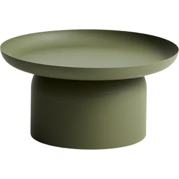 Zahradní stůl Kave Home Zelený kovový zahradní stolek Arcola Ø 70 cm