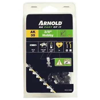 Pilový řetěz ARNOLD Pilový řetěz 3/8" LP, 1,1 mm, 45 hnacích článků, s bezpečnostním hnacím článkem, polodlátovitý zub