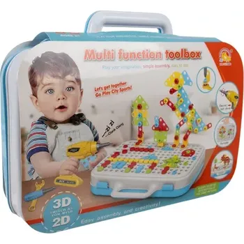 ostatní stavebnice Šroubovací sada pro děti s vrtačkou