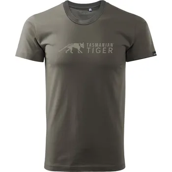 Pánské tričko Triko Tasmanian Tiger Logo Shirt - Stone Grey Olive L