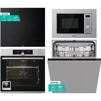 Set domácích spotřebičů Set Gorenje BPSA6747A08XWI + BMI201AG1X + GI6443BSCWF + GVB67364