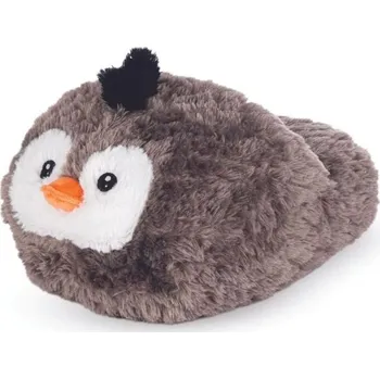 Hračka Cozy Noxxiez hřejivý plyšový pantofel - Tučňák