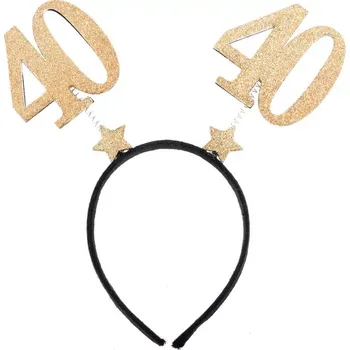 mojeparty Čelenka - 40 - zlatá