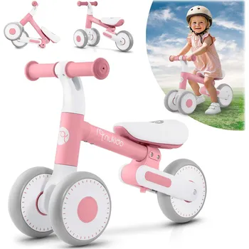 malá motorka Nukido NK-603 Dětské odrážedlo, bílo-růžové