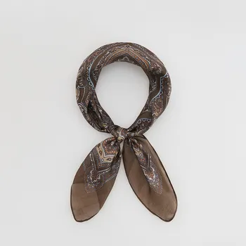 Čepice Reserved - Hedvábný šátek - tmavě hnědá - 642FD-89X - 642FD-89X-ONE