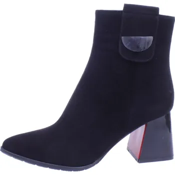 Dámské kozačky LaPinta Boty La Pinta 685 černé dámské kožené polokozačky Velikost: 41