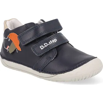 Dívčí obuv Barefoot dětské kotníkové boty D.D.step - S070-61533B modré Velikost: 24