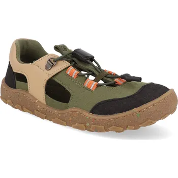Dívčí sandály Barefoot outdoorové sandály bLIFESTYLE - landschildkröteSTYLE khaki zelené Velikost: 35