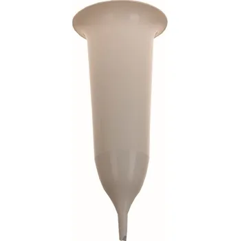 Váza Váza hřbitovní 35 cm Eleanor bílá se zápichem
