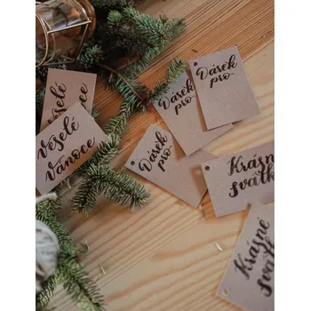 Blok Be Nice EKO Jmenovky vánoční/9ks