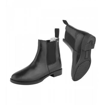 Jezdecká obuv Jezdecká kožená zimní pérka ELT Černá 39