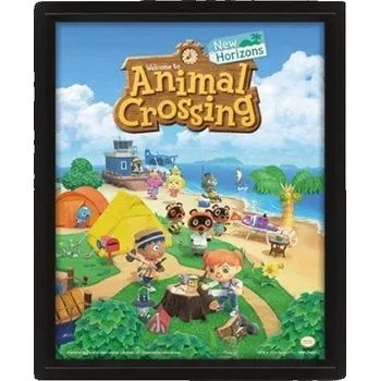 Bytová dekorace Obraz 3D Animal Crossing