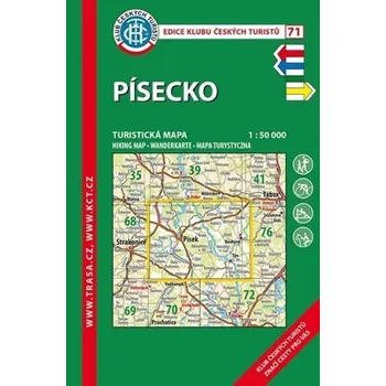 Písecko /KČT 71 1:50T Turistická mapa