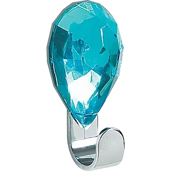Držák na ručník SPIRELLA Spirella samolepící háček JEWEL, modrý topaz, plast, 30 x 65 mm, 10.10671