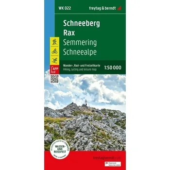 Schneeberg - Rax 1:50 000 / turistická, cyklistická a rekreační mapa