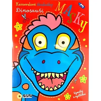 omalovánky Dinosauři - Karnevalové škrabošky Masky