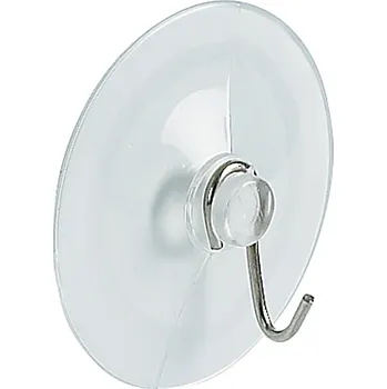Držák na ručník SPIRELLA Spirella háček s přísavkou SUCTION HOOK, průhledný, PVC, nerez ocel, průměr 56 mm, 10.10984