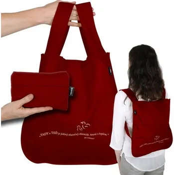 Školní batoh Taškobatoh vínový "Tady a teď"