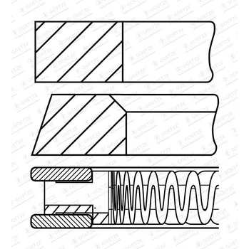 Motor automobilu Sada pístních kroužků GOETZE ENGINE 08-428500-00