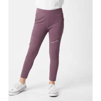 Dívčí oblečení SPORTOVNÍ DÍVČÍ FUNKČNÍ LEGÍNY SPORTY NOVINKA Barva: Vínová, Velikost: 146