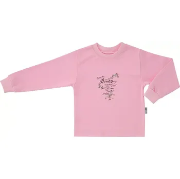 Chlapecké tričko ESITO | Dětské tričko dlouhý rukáv Ptáčci - růžová / 104