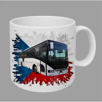 Moon River Iveco Arway hrnek s autobusem vlajka obsah 330 ml (hrneček autobus)