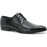 BUGATTI 311-66605-1000 1000 black, pánské polobotky (pánské kožené šněrovací polobotky)