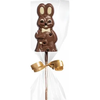 Čokoláda JANEK Barevné čokoládové lízátko – zajíc 21 g