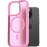 AlzaGuard Matte Case Compatible with Magsafe pro iPhone 15 Pro levandulově růžový AGD-PCMM64LP