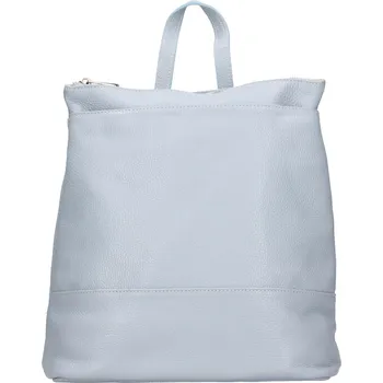 Městský batoh Dámský kožený batoh Italia Duponte - světle modrá