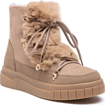 Dámská zimní obuv Kozačky Foreverfolie Beige 3347732 41