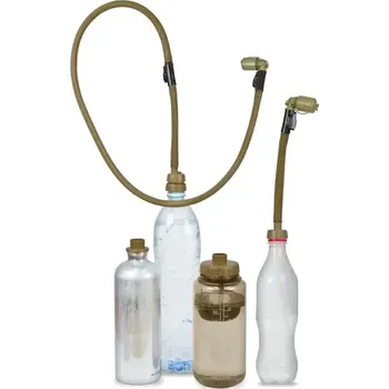 Sport Picí systém CONVERTUBE Source (Promění téměř jakoukoli lahvičku v hydratační systém a umožní vám pít na cestách, Sada obsahuje čtyři adaptéry, hadičku s kuželovým ventilem Helix a Dirt Shield.)