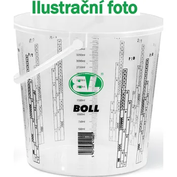 BOLL Míchací kelímek plastový se stupnicí – lakýrnická odměrka 5000 ml 00702343