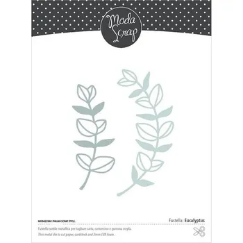 Výtvarná sada MODA SCRAP vyřezávací šablony - Eukalyptus